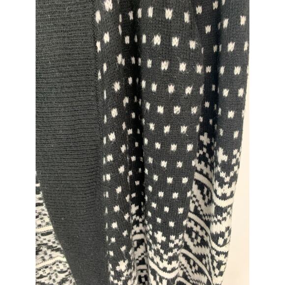 Loft Outlet Womens Black & White Open Front Cardigan Sweater S - Picture 4 of 6